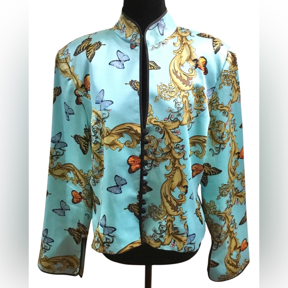 Vintage JS Collections 100% Silk Blazer